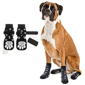 Meias Antiderrapantes para Cães com Alça Ajustável – Conforto e Segurança para Patinhas