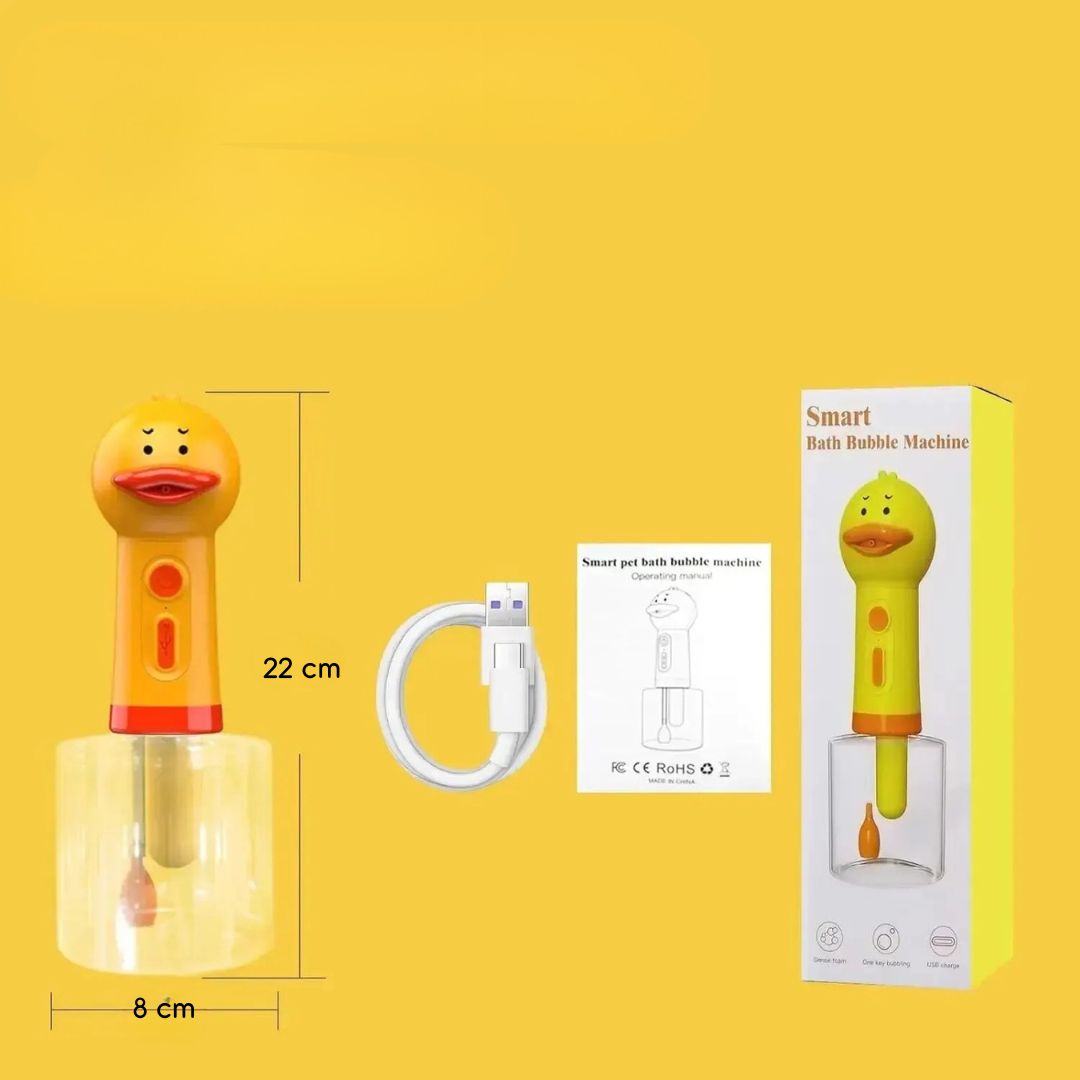 Dispenser Elétrico de Shampoo para Banho de Pets | Ideal para Cães e Gatos | Facilita a Aplicação Uniforme de Shampoo Durante o Banho | Design Compacto e Fácil de Usar