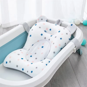 Boia de Banho Almofadada para Pets | Para Cães e Gatos de Pequeno Porte | Garante Conforto e Segurança Durante o Banho | Design Ergonômico com Estampa de Estrelas