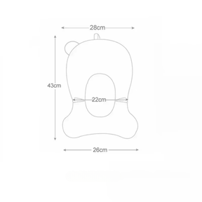 Boia de Banho Almofadada para Pets | Para Cães e Gatos de Pequeno Porte | Garante Conforto e Segurança Durante o Banho | Design Ergonômico com Estampa de Estrelas