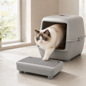 Degrau Caixa de Areia: acesso fácil para gato idoso e/ou obeso — Velú Pet