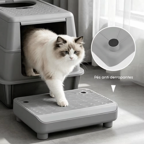 Degrau Caixa de Areia: acesso fácil para gato idoso e/ou obeso — Velú Pet