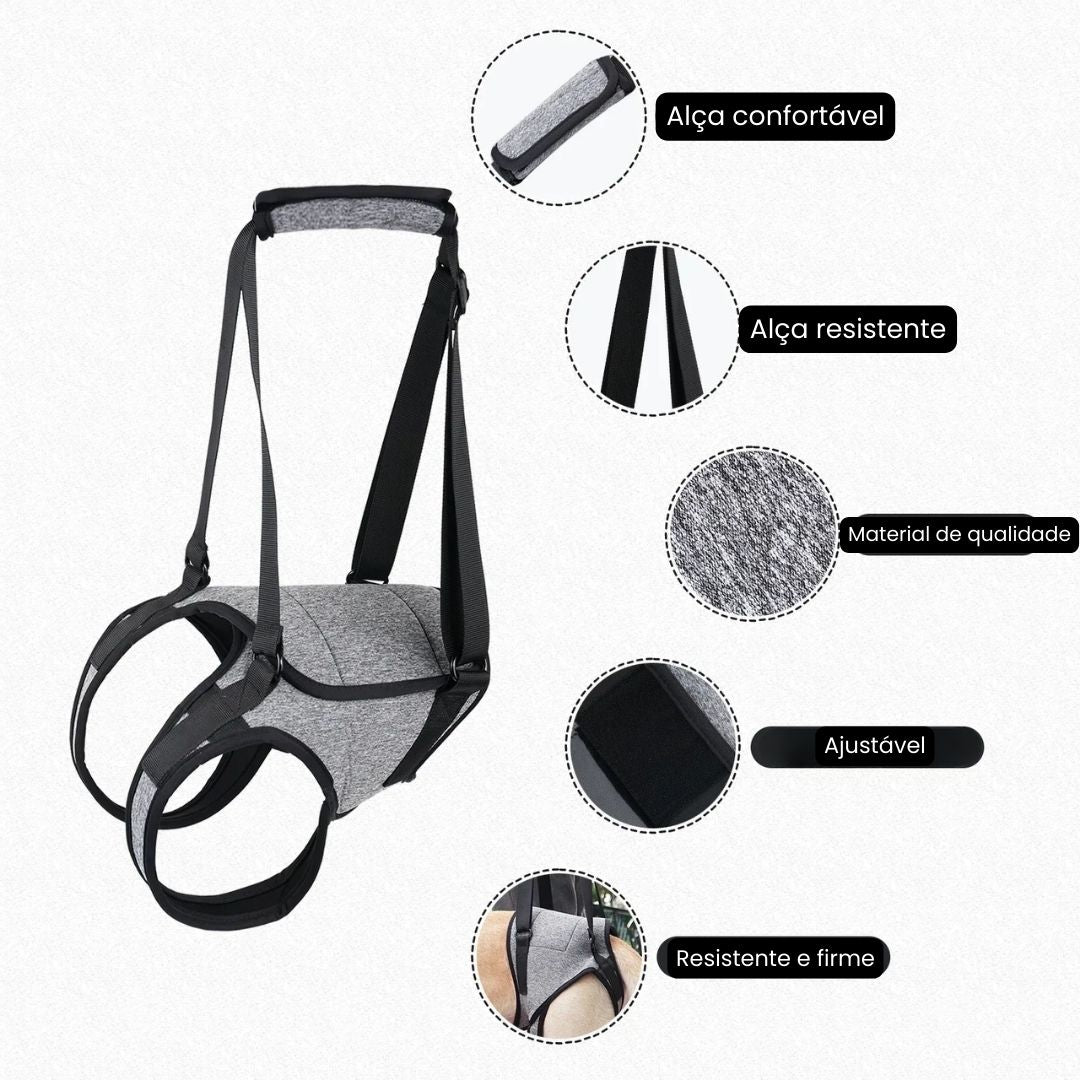 Arnês de Elevação para Cães Idosos e com Problemas de Mobilidade – Suporte Traseiro Confortável Velú Pet