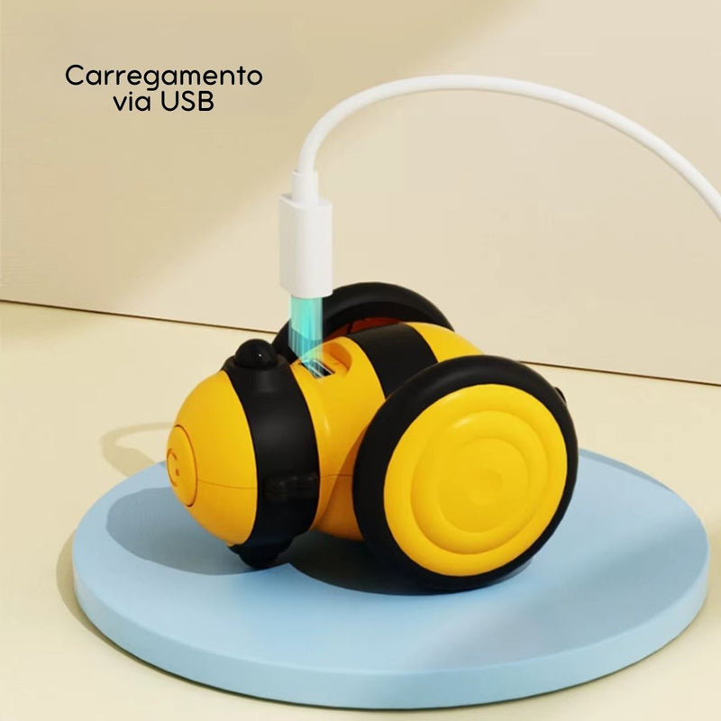 Brinquedo Interativo Inteligente em Formato de Carro para Gatos | Para Gatos de Todas as Idades | Estimula a Caça e Alivia o Tédio | Design Elétrico com Movimento Automático e Recarga USB