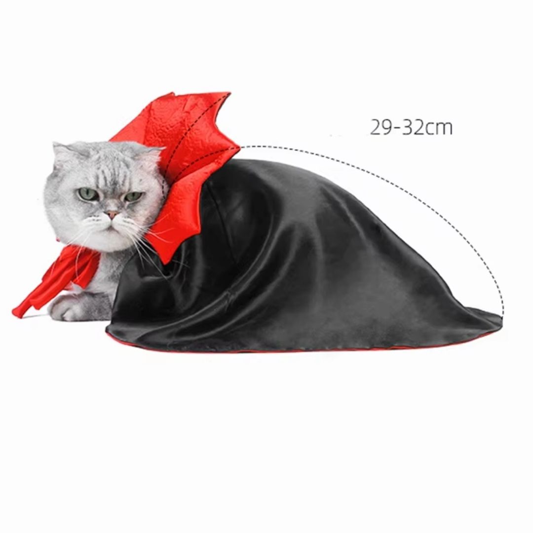 Fantasia De Capa De Vampiro Para Pets