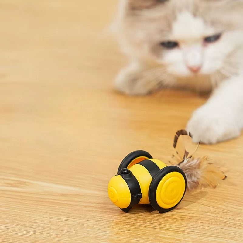 Brinquedo Interativo Inteligente em Formato de Carro para Gatos | Para Gatos de Todas as Idades | Estimula a Caça e Alivia o Tédio | Design Elétrico com Movimento Automático e Recarga USB