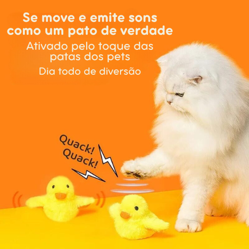 Brinquedo Interativo Pato Pula-Pula: Acessório Divertido para Cães e Gatos