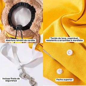 Bolsa de Mão para Transporte de Pets: Acessório Prático para Donos de Animais de Estimação, Ideal para Viagens e Passeios com Conforto, com Design Confortável e Segura