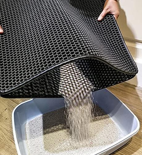Tapete Higiênico Coletor de Areia para Gatos – Para Donos de Gatos que Buscam Limpeza e Conforto, com Camada Dupla Antivazamento