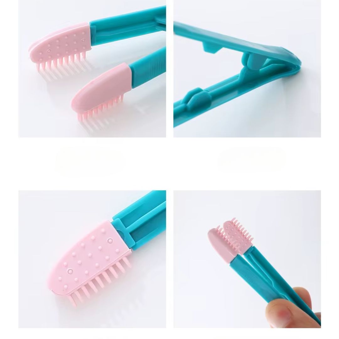 Escova Removedora de Manchas de Lágrima e Limpeza de Ouvidos para Pets | Para Cães e Gatos de Pequeno Porte | Limpa Suavemente, Reduz Manchas e Remove Sujeira dos Ouvidos | Design Ergonômico com Cerdas Delicadas