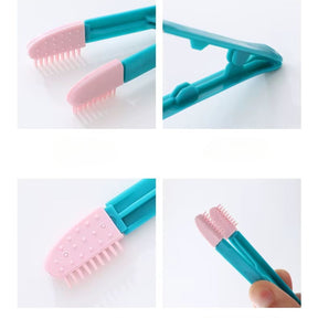 Escova Removedora de Manchas de Lágrima e Limpeza de Ouvidos para Pets | Para Cães e Gatos de Pequeno Porte | Limpa Suavemente, Reduz Manchas e Remove Sujeira dos Ouvidos | Design Ergonômico com Cerdas Delicadas