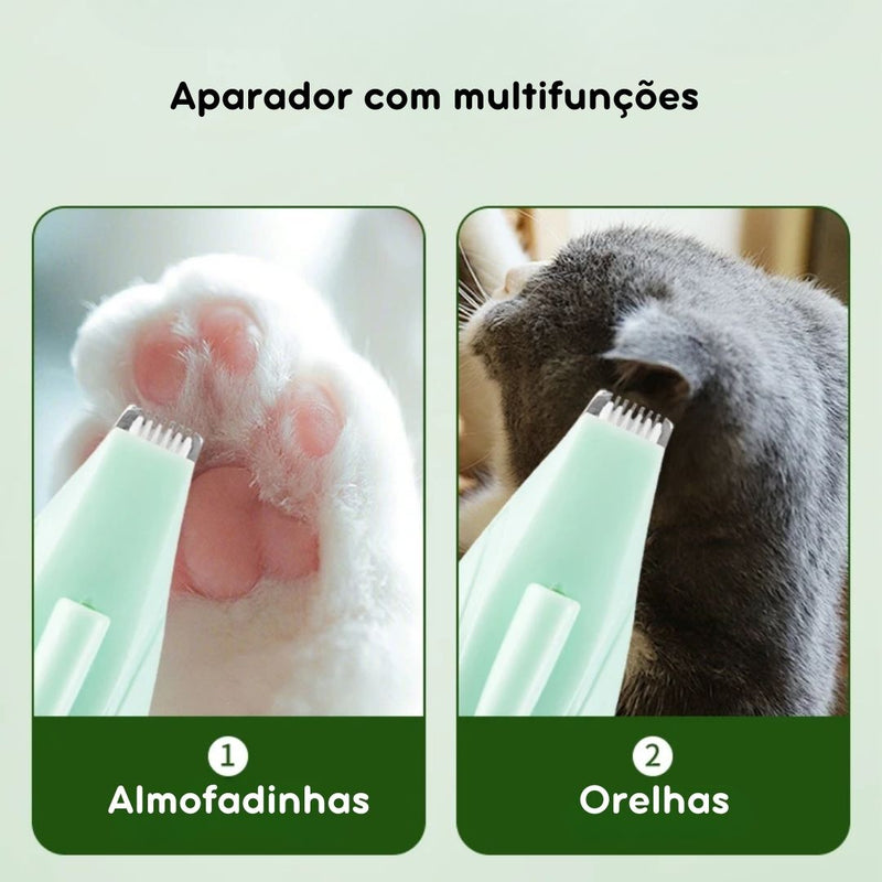 Aparador Elétrico de Pelos para Pets – Tosador Silencioso para Cuidar da Pelagem com Precisão e Conforto