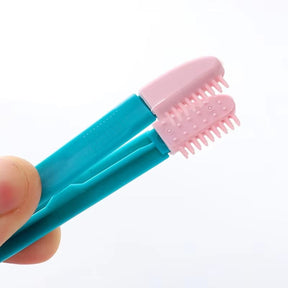 Escova Removedora de Manchas de Lágrima e Limpeza de Ouvidos para Pets | Para Cães e Gatos de Pequeno Porte | Limpa Suavemente, Reduz Manchas e Remove Sujeira dos Ouvidos | Design Ergonômico com Cerdas Delicadas