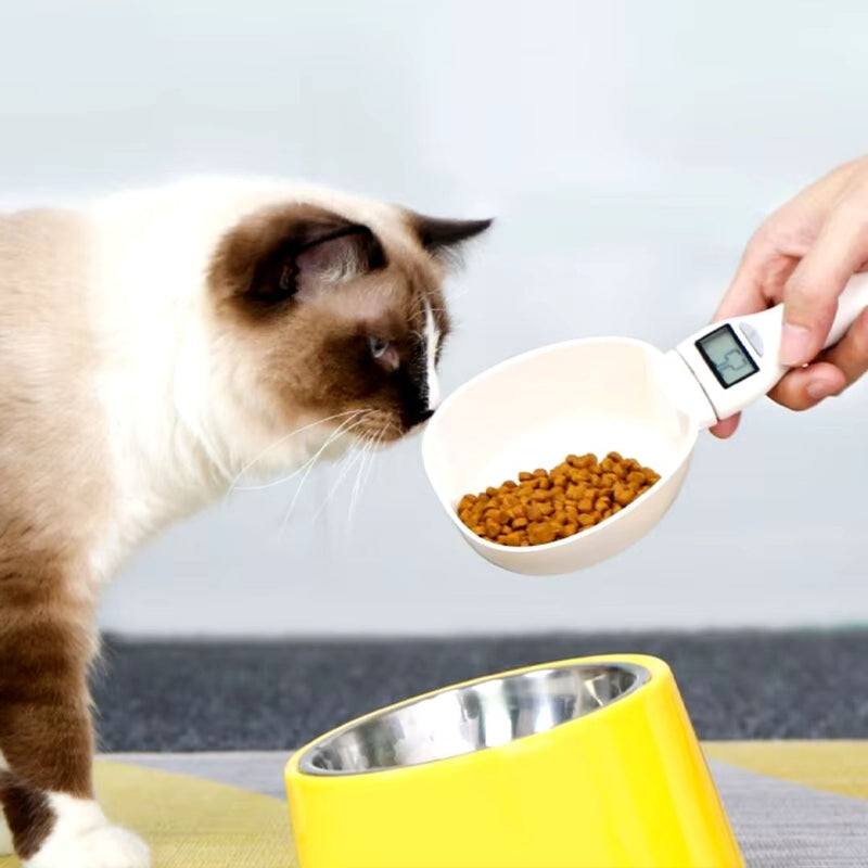 Colher Balança para Medir Ração de Pets | Ideal para Tutores que Querem Precisão na Alimentação | Controla a Porção de Alimentos | Display Digital com Medição Precisa