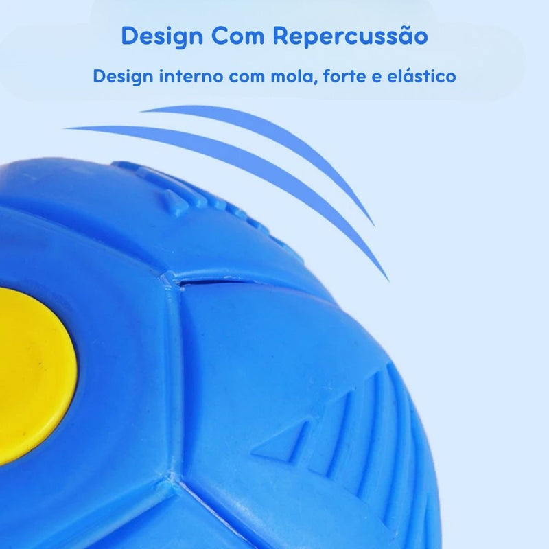 Bola UFO Voadora para Cães: Brinquedo Interativo para Estimular a Diversão e o Exercício, com Lançamento em Distância