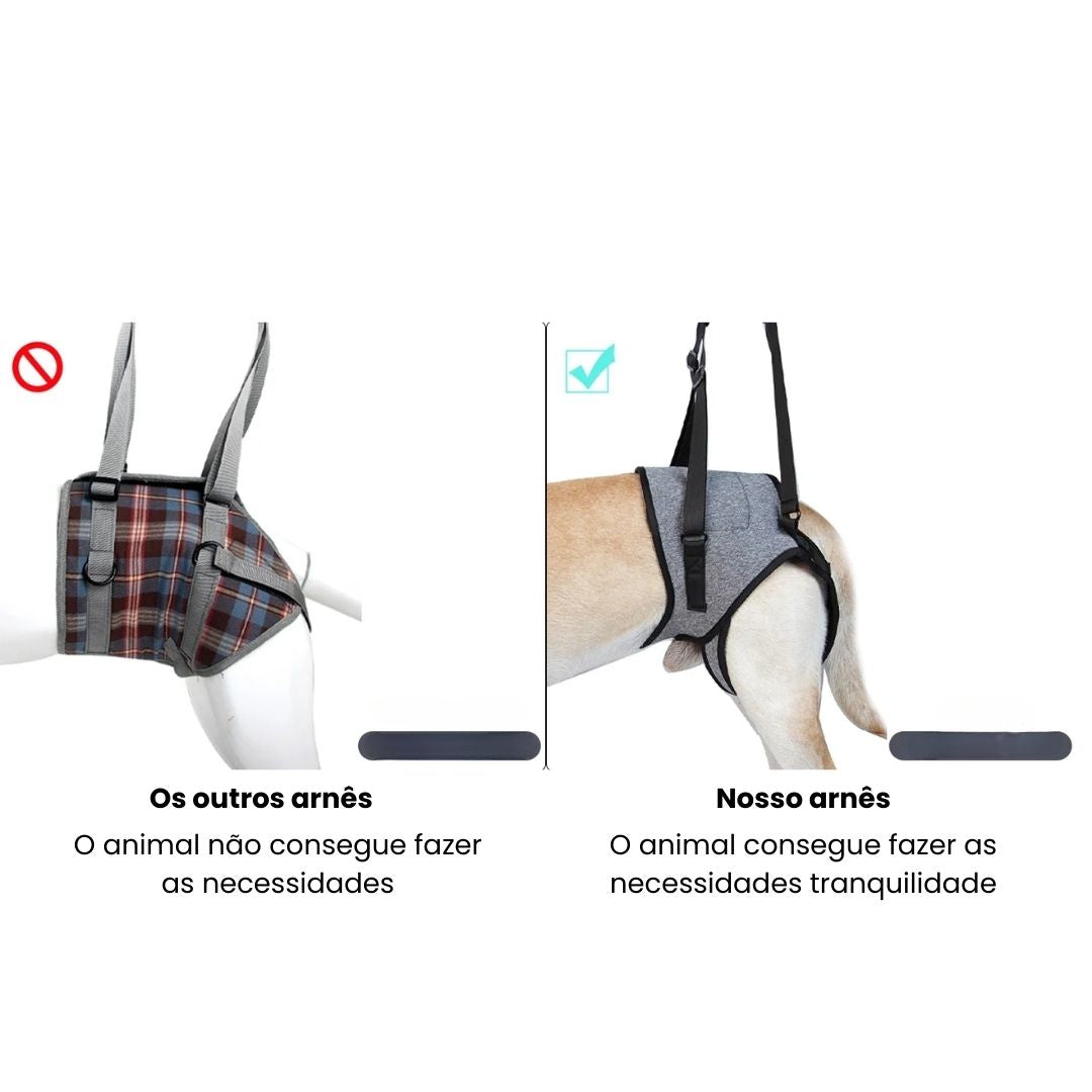 Arnês de Elevação para Cães Idosos e com Problemas de Mobilidade – Suporte Traseiro Confortável Velú Pet