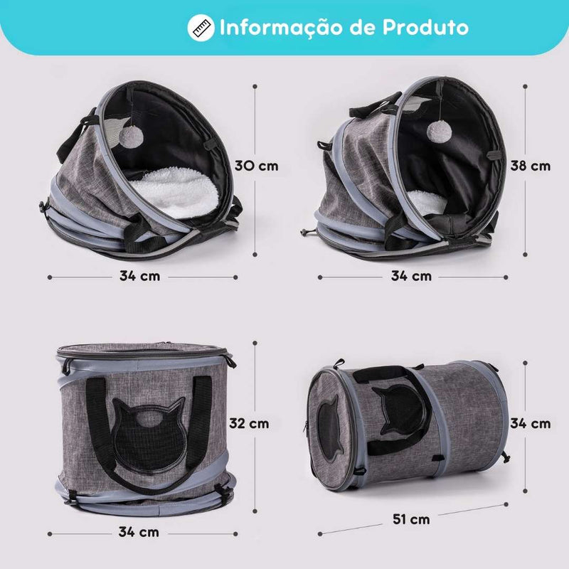 Bolsa de Transporte 4 em 1 Para Pets MEWOOFUN- Versátil Acessório para Donos de Animais de Estimação, Ideal para Viagens e Passeios, Com Design Confortável e Prático