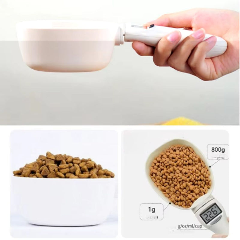 Colher Balança para Medir Ração de Pets | Ideal para Tutores que Querem Precisão na Alimentação | Controla a Porção de Alimentos | Display Digital com Medição Precisa