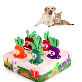 Brinquedo Forrageador de Cenouras para Pets Curiosos - Estimula o Instinto Natural de Caça e Reduz o Tédio