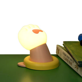 Abajur em Formato de Pata para Amantes de Pets - Luz Suave e Toque Interativo para Iluminação e Decoração