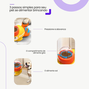 Alimentador Interativo Pato para Cães e Gatos – Saúde e Diversão