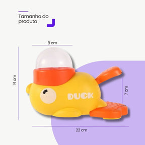 Alimentador Interativo Pato para Cães e Gatos – Saúde e Diversão