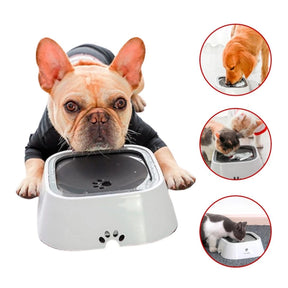 Bebedouro Flutuante Antirespingo para Pets | Para Cães e Gatos de Todos os Tamanhos | Mantém a Boca Seca e Evita Respingos Durante a Hidratação | Design Inteligente com Tigela Flutuante