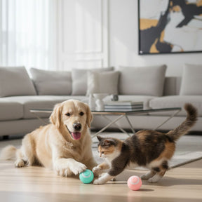Bola Inteligente Interativa para Pets – Estímulo Físico e Mental com Carregamento USB