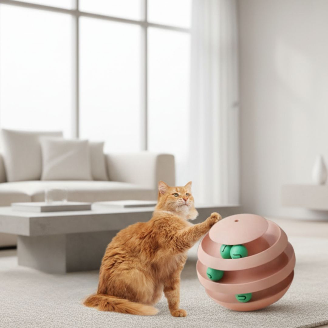 Bola Interativa para Gatos – Brinquedo Labirinto Estimulante