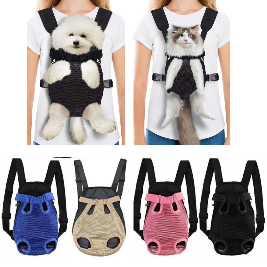 Bolsa Mochila Sling para Transporte de Cães e Gatos | Para Passeios Confortáveis e Práticos com Alça Ajustável e Design Ergonômico