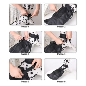Bolsa de Proteção e Apoio para Cães com Paralisia ou Mobilidade Reduzida