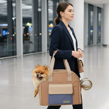 Bolsa de Transporte Expansível para Pets – Conforto e Ventilação Premium