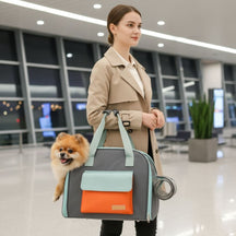 Bolsa de Transporte Expansível para Pets – Conforto e Ventilação Premium