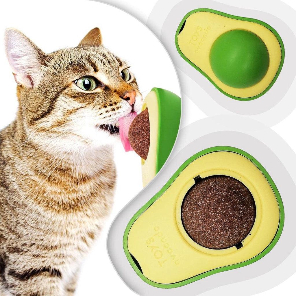 O Bola AbaCat é um Brinquedo em Forma de Abacate com Bola de Catnip, especialmente desenvolvido para entreter seu gato de forma saudável e estimulante.
