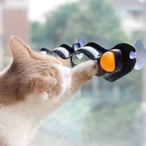 Brinquedo Caça Bola Orbital para Gatos Interativo