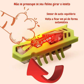 Brinquedo Interativo Inseto Elétrico para Gatos: Acessório Divertido que Estimula o Instinto de Caça