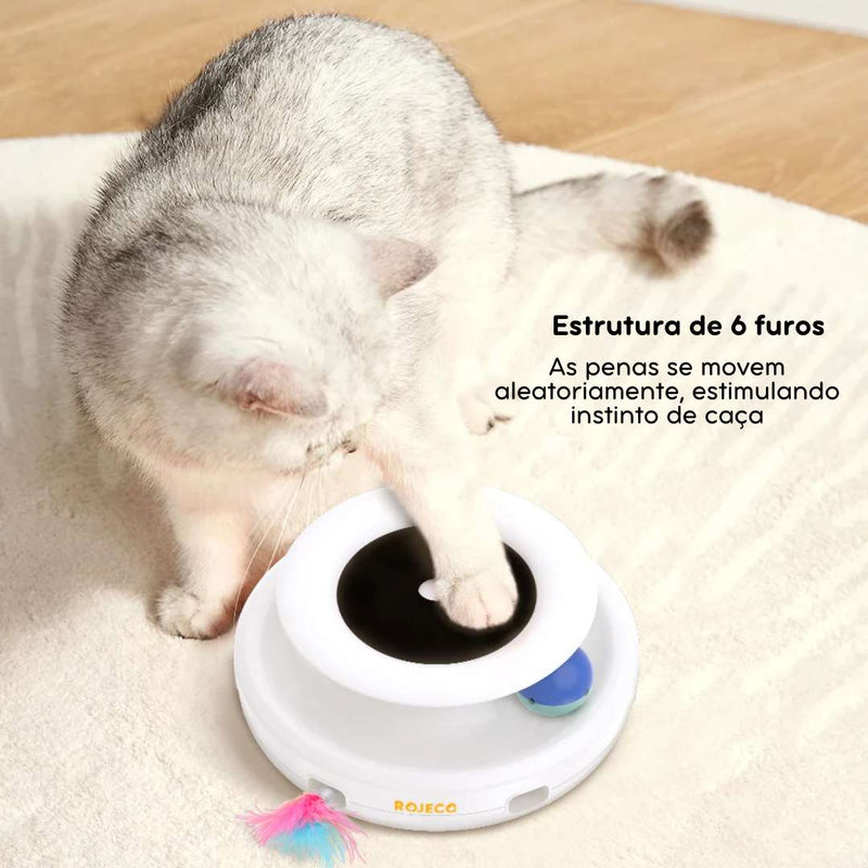 Brinquedo Interativo Esconde-Esconde para Gatos – Estímulo Mental e Diversão com Movimento Automático