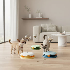 Brinquedo Interativo Balança com Petisco para Cães e Gatos – Diversão e Estímulo Mental