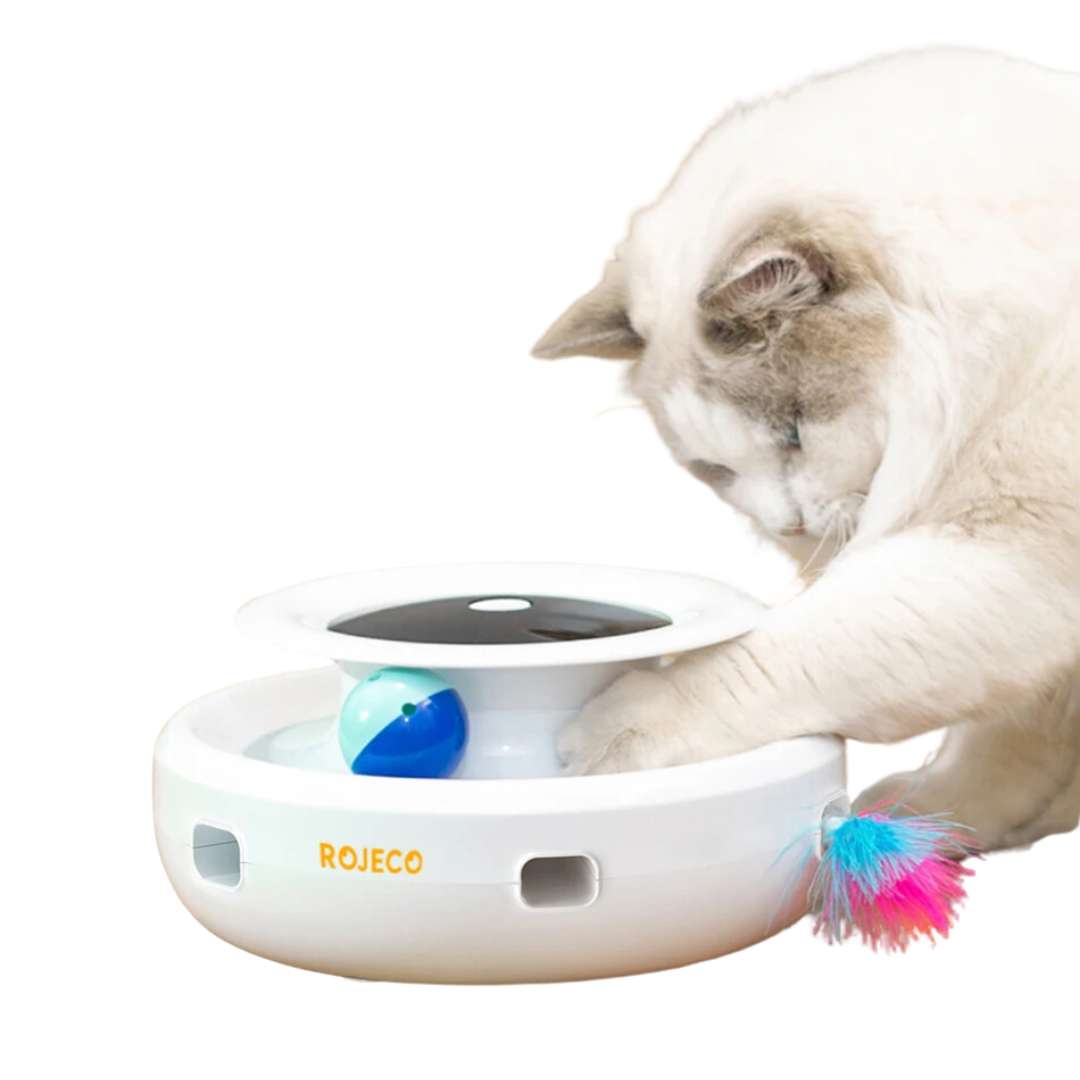 Brinquedo Interativo Esconde-Esconde para Gatos – Estímulo Mental e Diversão com Movimento Automático