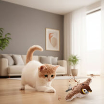 Brinquedo Interativo Pardal para Gatos – Movimentos Realistas com Catnip e Som