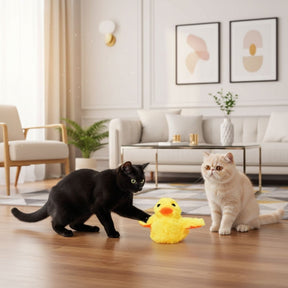 Brinquedo Interativo Pato Pula-Pula – Diversão e Estímulo Para o Seu Gato!
