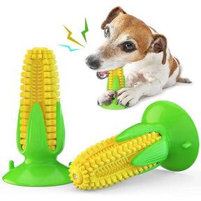 Brinquedo Mordedor em Forma de Milho Verde para Cachorros: Promove Diversão e Saúde Bucal