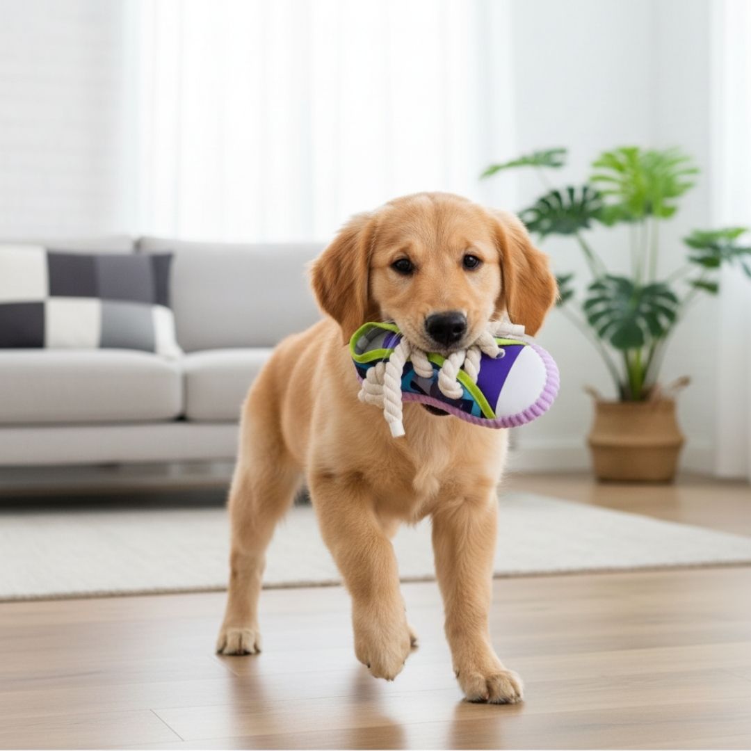 Brinquedo Sapato Mastigável para Cachorros – Resistência e Diversão Garantida