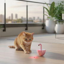 Brinquedo a Laser para Gatos – Estímulo Mental e Exercício com Luz LED Segura