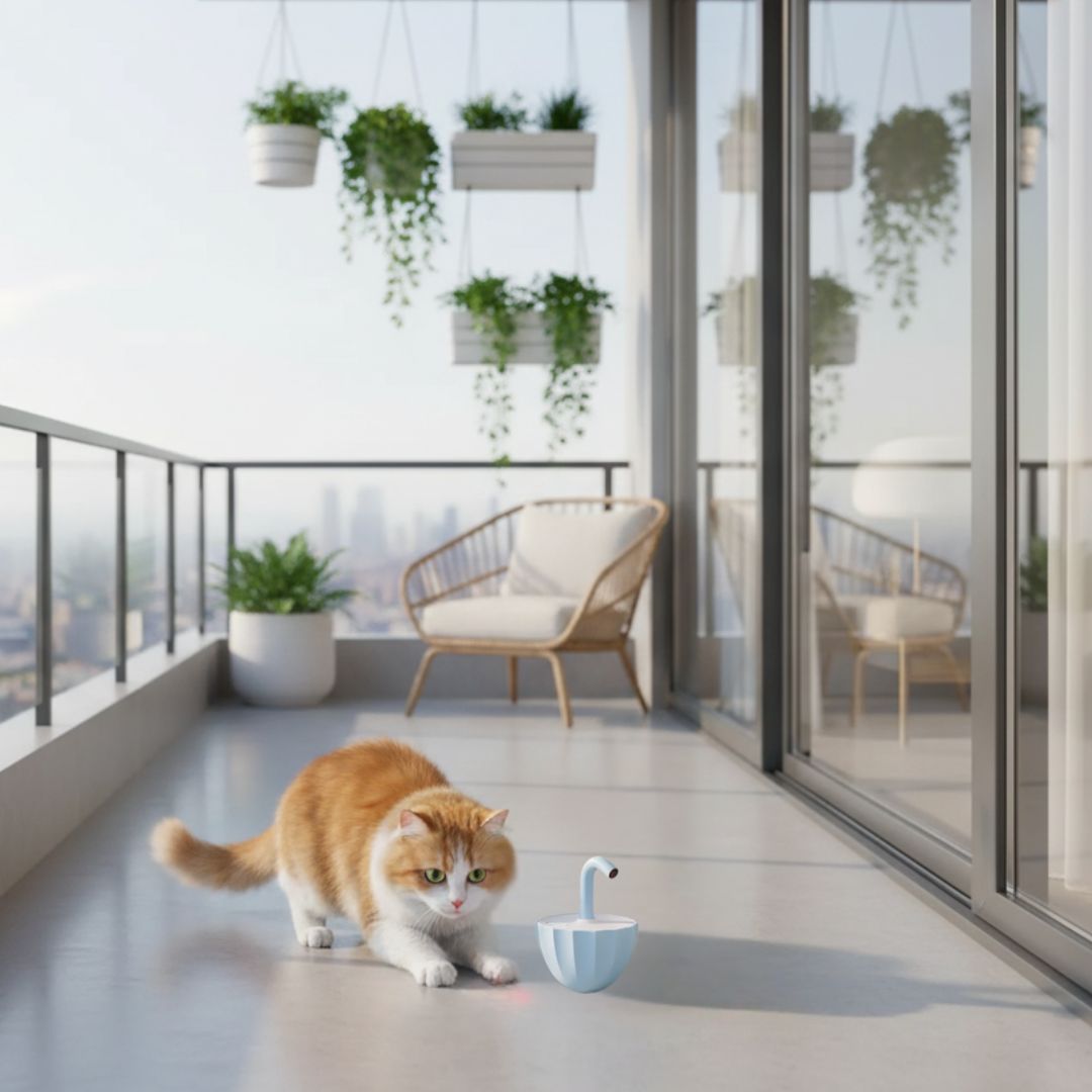 Brinquedo a Laser para Gatos – Estímulo Mental e Exercício com Luz LED Segura