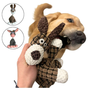 Brinquedo de Pelúcia ZigZag com Apito para Cães e Gatos - Estimula o Instinto de Caça e Oferece Diversão com Som Interativo