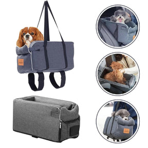 Cadeira de Carro para Gatos e Cachorros | Para Transporte Seguro e Confortável | Protege Seu Pet Durante Viagens | Design Ergonômico e Acolchoado