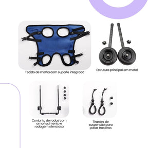 Cadeira de Rodas para Pernas Traseiras para Pets