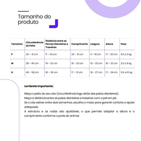 Cadeira de Rodas para Pernas Traseiras para Pets