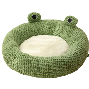 Cama Ninho Aconchegante em Formato de Sapo para Cães e Gatos – Conforto Máximo com Design Divertido